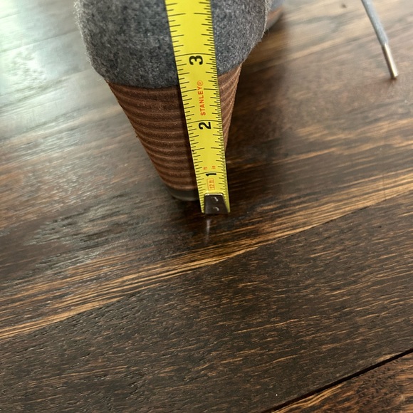 Dr Scholl’s lace up gray wedge heeled booties size 9 NWOT - Picture 7 of 8